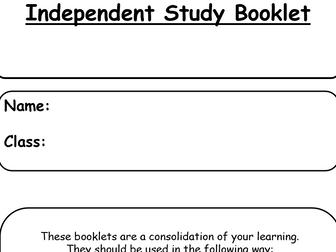 GCSE Chemistry Independent Study Booklet Metals