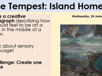 The Tempest: Creative Lesson