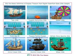 Infinitives of Purpose Treasure Hunt Interactive English PowerPoint Game