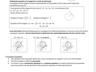 A LEVEL Pure Maths Revision Notes for students
