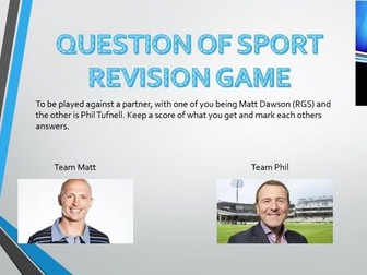 GCSE PE Revision game