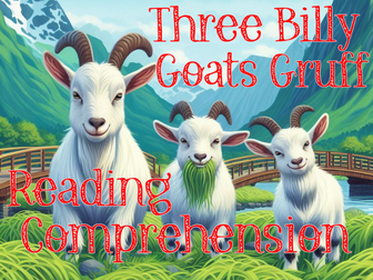 Billy Goats Gruff Reading Worksheets