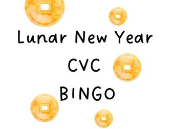 Chinese/Lunar New Year CVC Bingo Pack