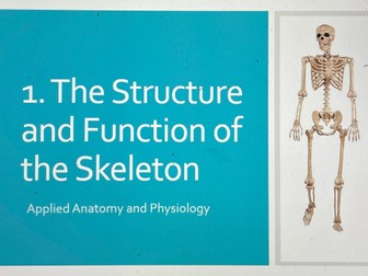 **GCSE PE (AQA) Applied Anatomy & Physiology - 1. Structure & Function of the Skeleton - BUNDLE