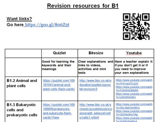 AQA 9-1 B1 topic Cells and Transport