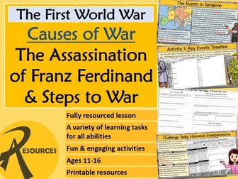 Franz Ferdinand Assassination - First World War Causes WW1