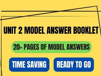 Criminology Model Answers - 20+ Pages of Unit 2 Model Answers & Exam Guidance - WJEC