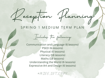 Reception Spring 1 Medium Term Plan