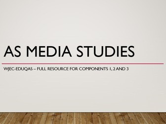 AS Media Studies - Full resource WJEC-Eduqas - UPDATE (9th Nov)