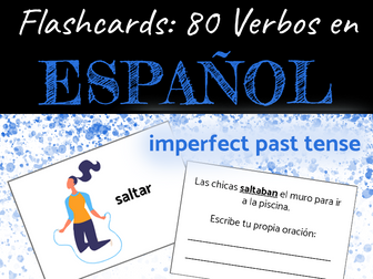 Flashcards: 80 Verbos en Español (Pretérito Imperfecto)
