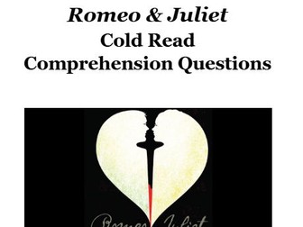 Romeo & Juliet cold read booklet