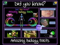 Amazing Biology Facts Presentation | Teaching Resources