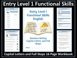 English Functional Skills Entry Level 1 Writing | Teaching Resources