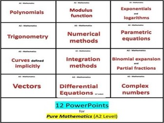 PPT's - Complete course for A2 Pure Mathematics - CIE