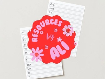 EYFS / Reception / Phase 2 High Frequency Words Handwriting Worksheet