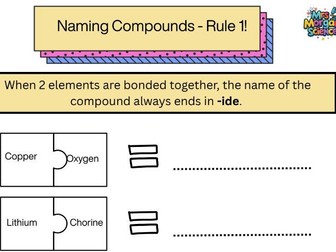 Naming Compounds Worksheet