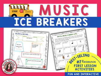 Back to School Ice Breakers for Music Classes