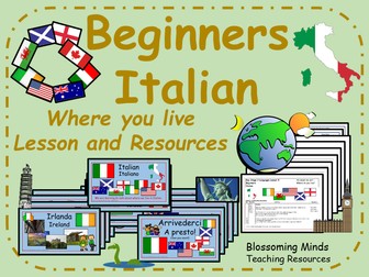 Italian Lesson and Resources : Where you live