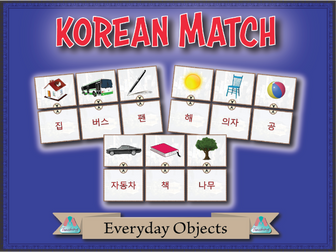 Korean Match - Everyday Objects