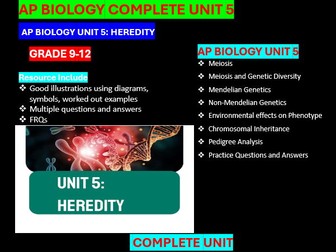 AP Biology Unit 5: Heredity Complete Unit Bundle