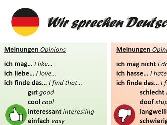 KS3 German Target Language Mat