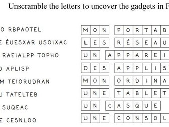 GCSE French Technology - 3 lesson series