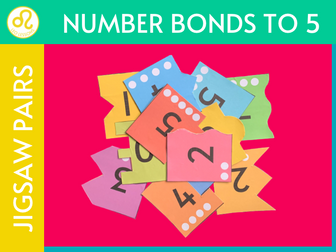 Number Bonds to 5 Jigsaw Activity