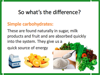 Year 7 Food Lesson - Carbohydrates, Banana Smoothie, full resources