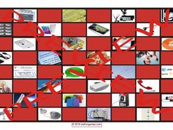 Telephones Checker Board Game
