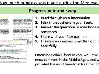 Medieval Medicine Progress - GCSE Medicine