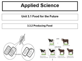 Applied Science Producing Food Booklet