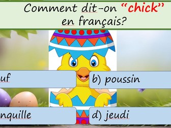 Free Joyeuses Pâques - Quiz and wordsearch