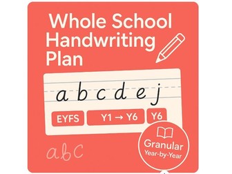 Whole-school handwriting Granular progressive plan