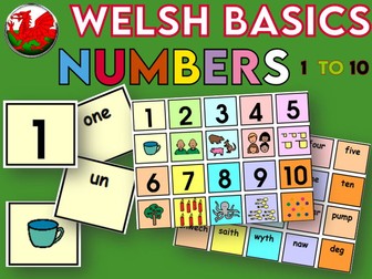 Welsh Basics Numbers 1 to 10