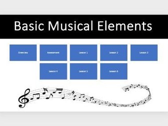 Musical Elements Scheme of Work (6 Weeks of 2 Single Lessons)