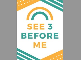 See 3 Before Me Positive Behaviour Management Poster