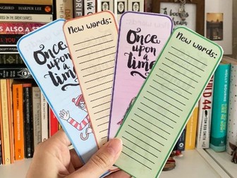 New word collection book marks