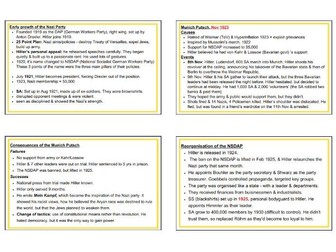 Weimar and Nazi Germany printable flashcards