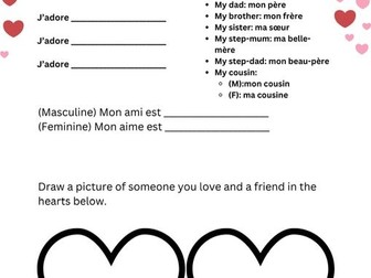 Valentine's  Day French Lesson KS2