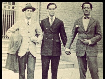 Salvador Dali, Federico Garcia Lorca and Luis Bunuel