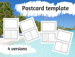 Set of Postcard templates