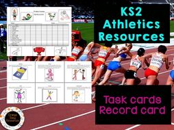 KS2 Athletics Resources - Task Cards and Record Sheet