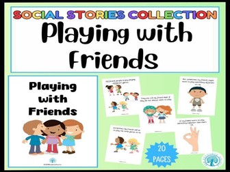 Playing with Friends Social Story
