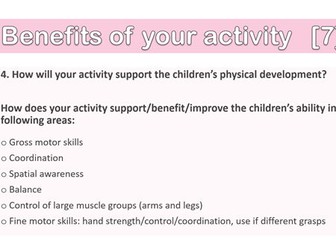 Child Development BTEC Tech June 25 Task Three (Component Two)