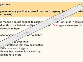 T levels in Education and Early Years  - How to construct a 2, 4 and 6 mark exam question.