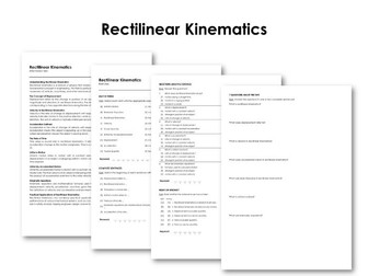 Rectilinear Kinematics