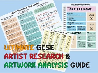 GCSE Artist Research & Analysis Guide