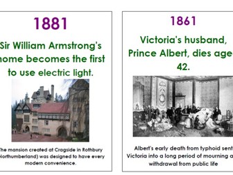Victorian Timeline Cards.