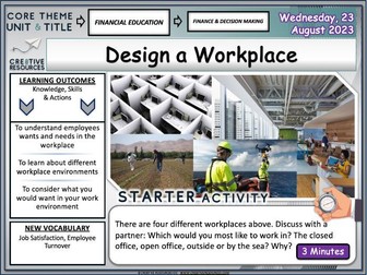 Design a new workplace Challenge