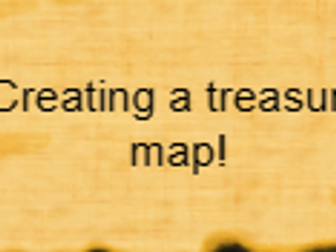 Making a treasure map lesson